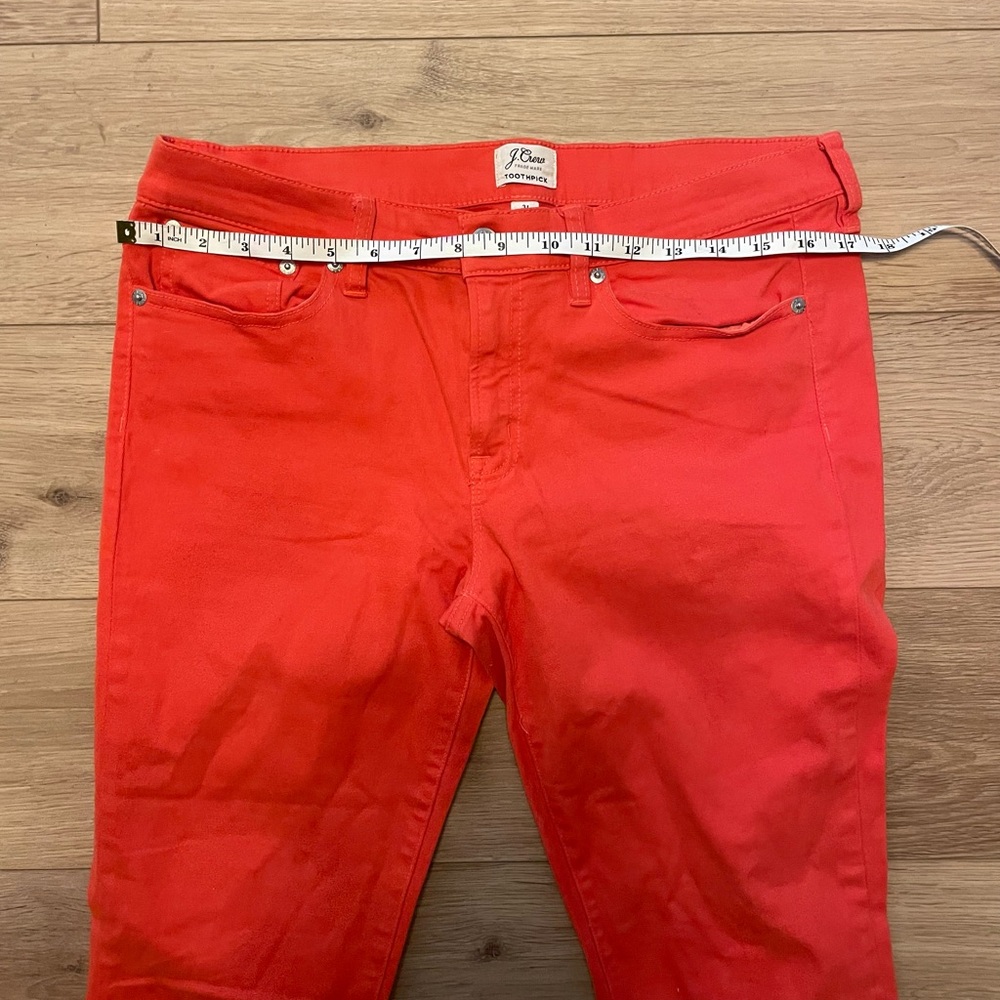 J.crew Bright Cerise Toothpick Jeans size 31 - Picture 4 of 7